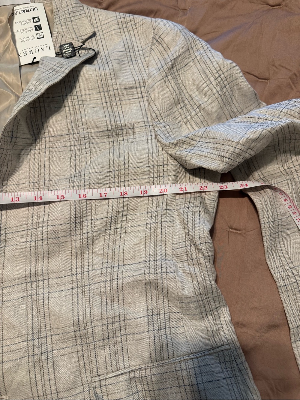NWT Ralph Lauren Men's Classic-Fit Ultraflex Stretch
Linen Blazer Lassiter 40R - Picture 14 of 16